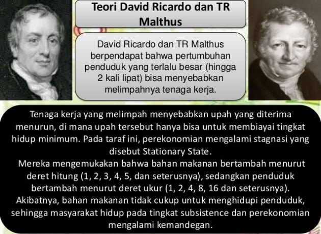 Teori Pertumbuhan ekonomi menurut David Ricardo dan TR Malthus Teori Pertumbuhan ekonomi menurut David Ricardo dan TR Malthus