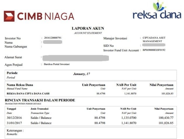 contoh reksa dana contoh reksa dana