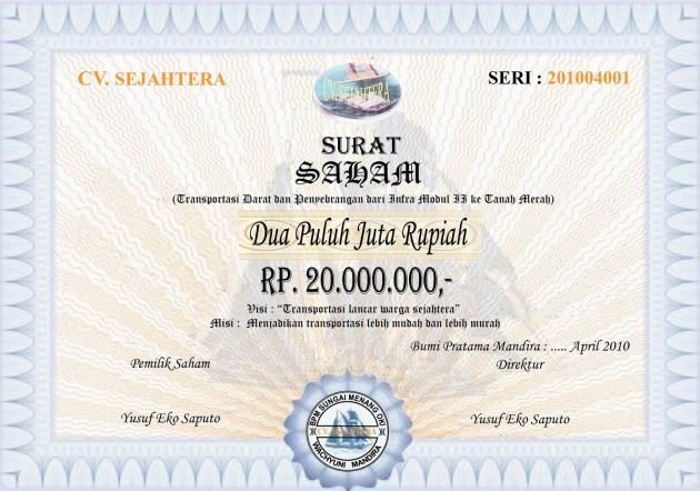 contoh saham biasa produk pasar modal